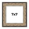 Square Ornate Silver Picture Frame - UV Acrylic, Foam Board Backing, Hanging Hardware
